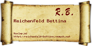 Reichenfeld Bettina névjegykártya